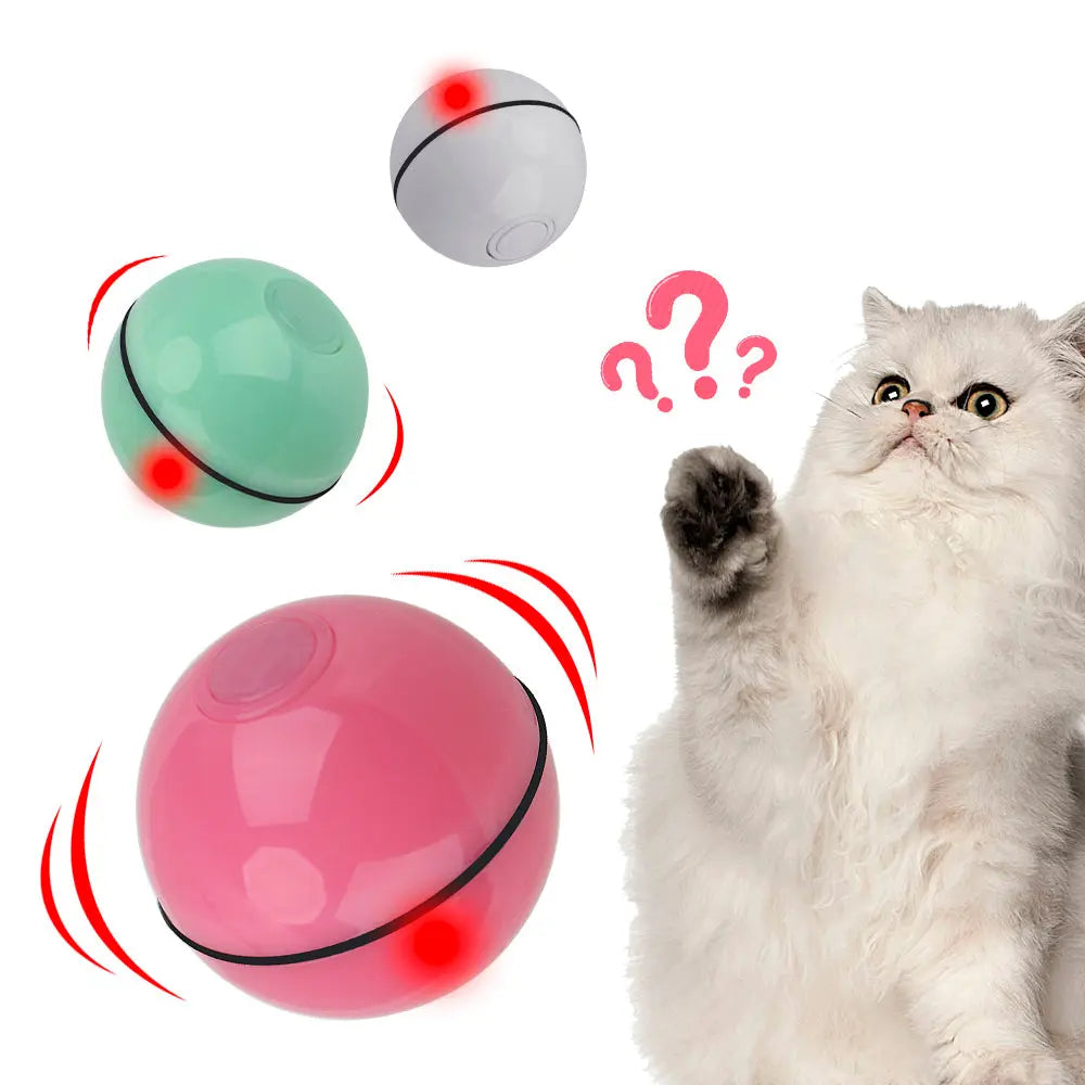 Smart Cat Toy Interactive Cat LED Rolling Flash Ball - Ultimate Feline Entertainment WLP Company