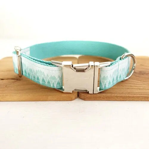 Turquois Dog Collar and Leash Set - Stylish and Durable WLP Company