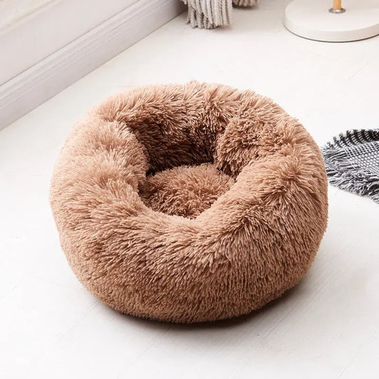fluffy pet bed Pet's Round Shaped Fluffy Bed WLP Company