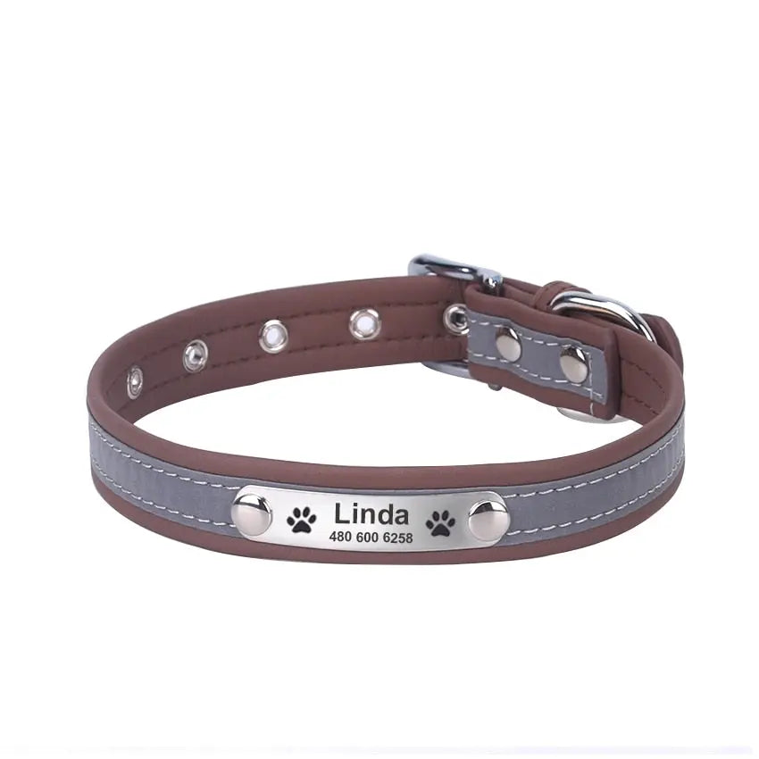 personalized dog collar Reflective Dog Collar WLP Company