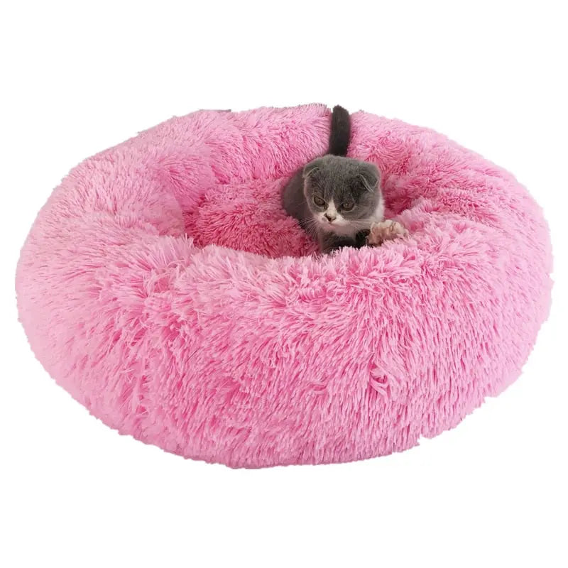 fluffy pet bed Pet's Round Shaped Fluffy Bed WLP Company
