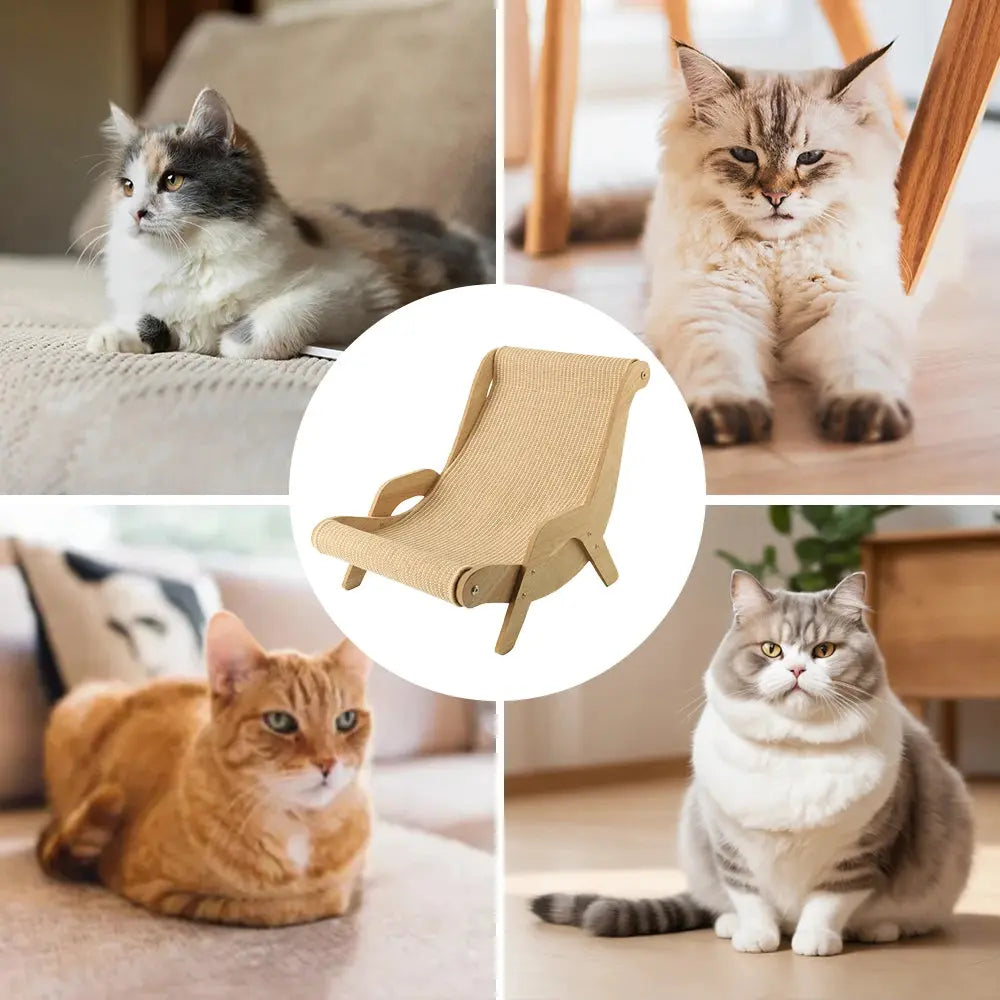 Pet Sofa Lounge Chair Cat Scratching Sleeping Relaxation Chair Luxurious Comfortable Sisal Cat Cushion Seat Cat Bed Pet Gift WLP Company