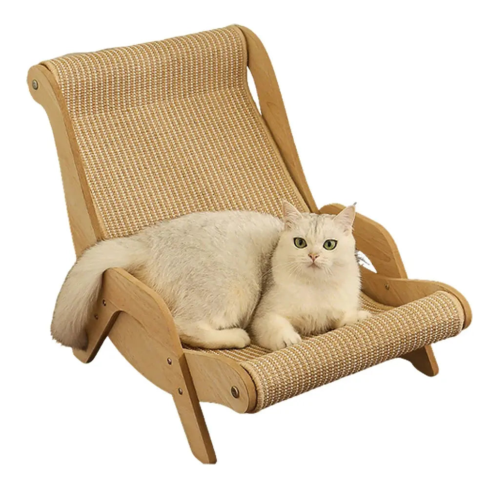 Pet Sofa Lounge Chair Cat Scratching Sleeping Relaxation Chair Luxurious Comfortable Sisal Cat Cushion Seat Cat Bed Pet Gift WLP Company