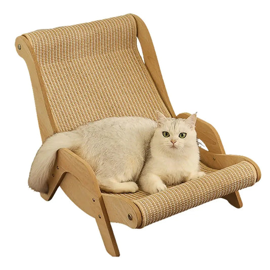 Pet Sofa Lounge Chair Cat Scratching Sleeping Relaxation Chair Luxurious Comfortable Sisal Cat Cushion Seat Cat Bed Pet Gift WLP Company