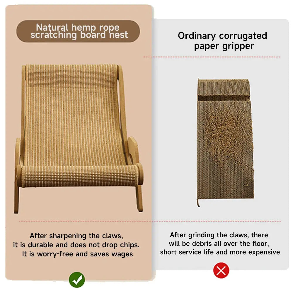 Pet Sofa Lounge Chair Cat Scratching Sleeping Relaxation Chair Luxurious Comfortable Sisal Cat Cushion Seat Cat Bed Pet Gift WLP Company