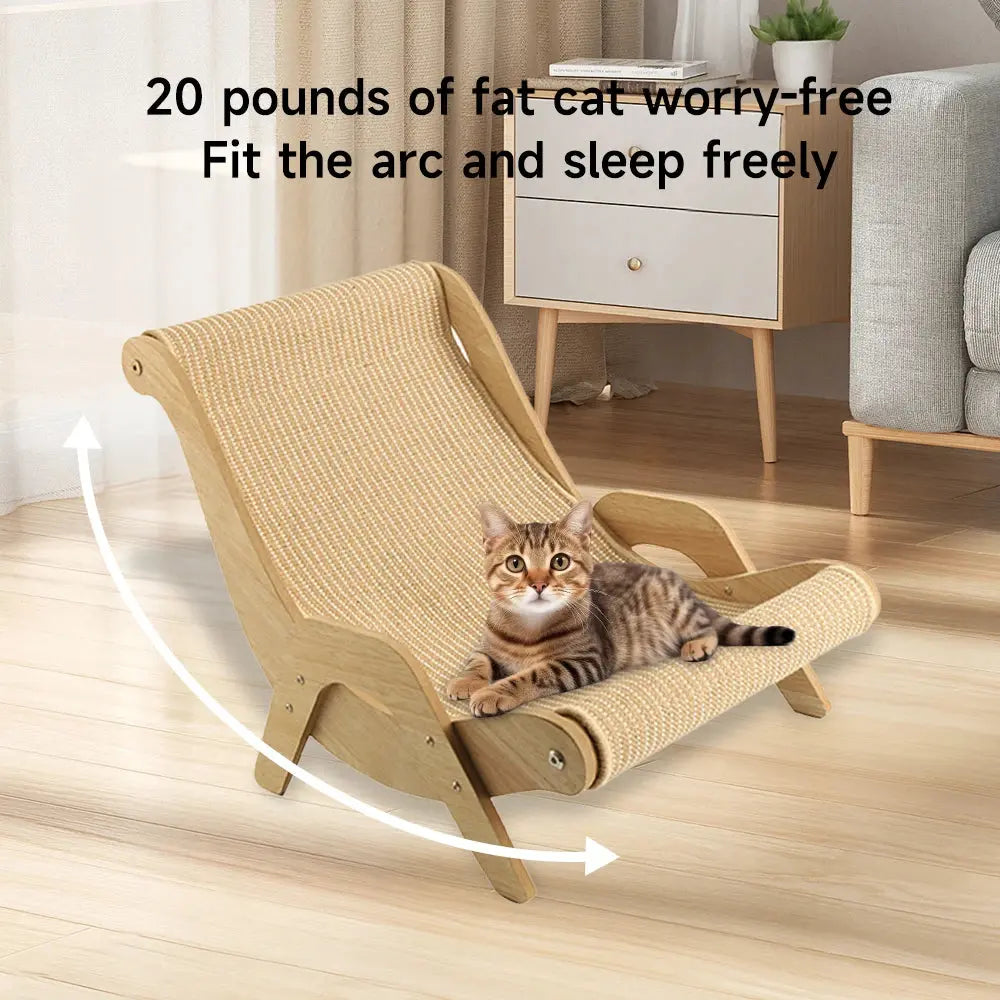 Pet Sofa Lounge Chair Cat Scratching Sleeping Relaxation Chair Luxurious Comfortable Sisal Cat Cushion Seat Cat Bed Pet Gift WLP Company