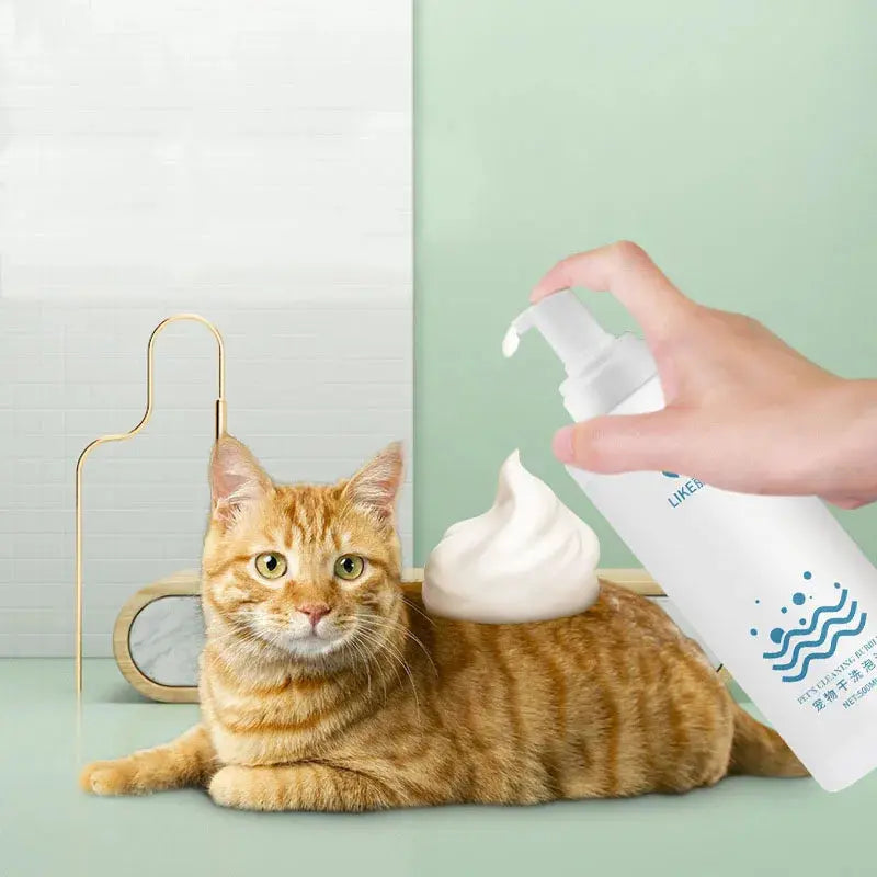 Pet Dry Cleaning Foam, Water-Free, Dog, Cat, Puppy Shower Gel, Super Shampoo Deodorant WLP Company