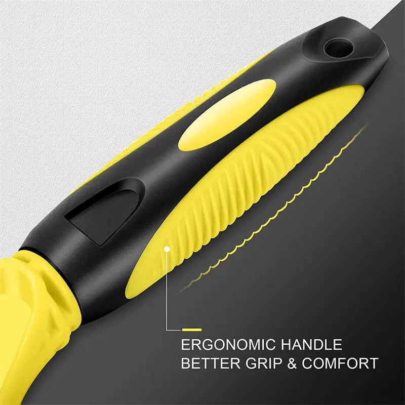 pets grooming brush Pets Stainless Steel Grooming Brush - Two-Sided Shedding and Dematting WLP Company