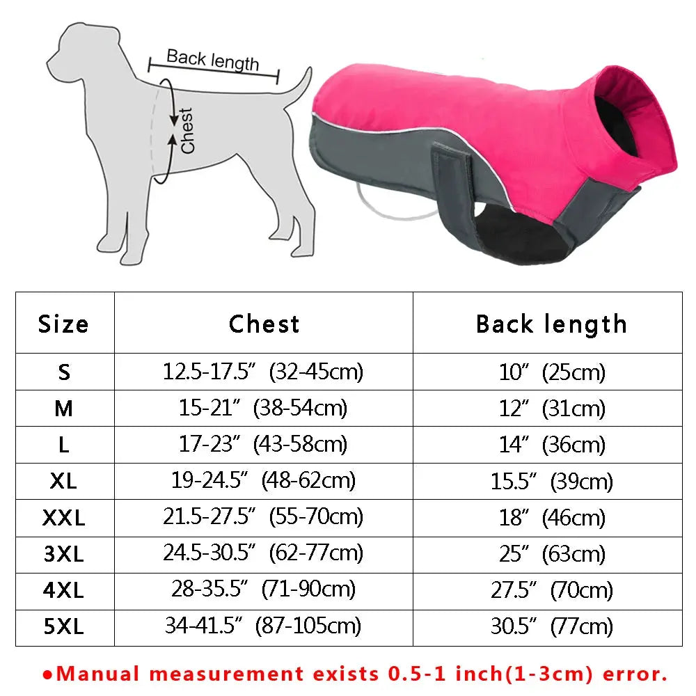 Bulldog winter jacket /Chihuahua Winter Jacket - Waterproof & Reflective WLP Company
