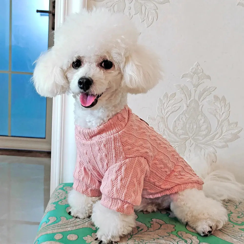 Warm Wool Knitted Turtleneck Cat Sweater WLP Company