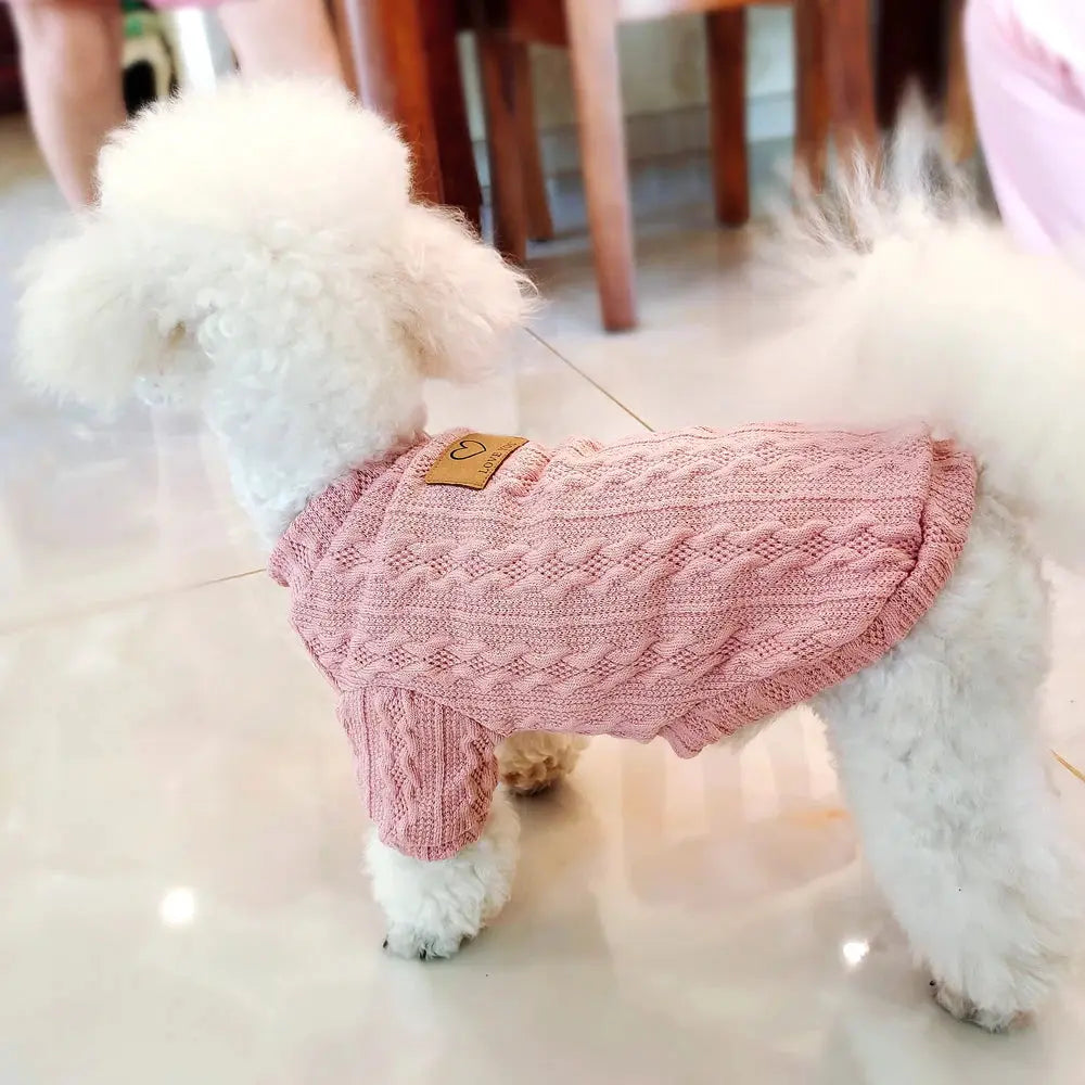 Warm Wool Knitted Turtleneck Cat Sweater WLP Company