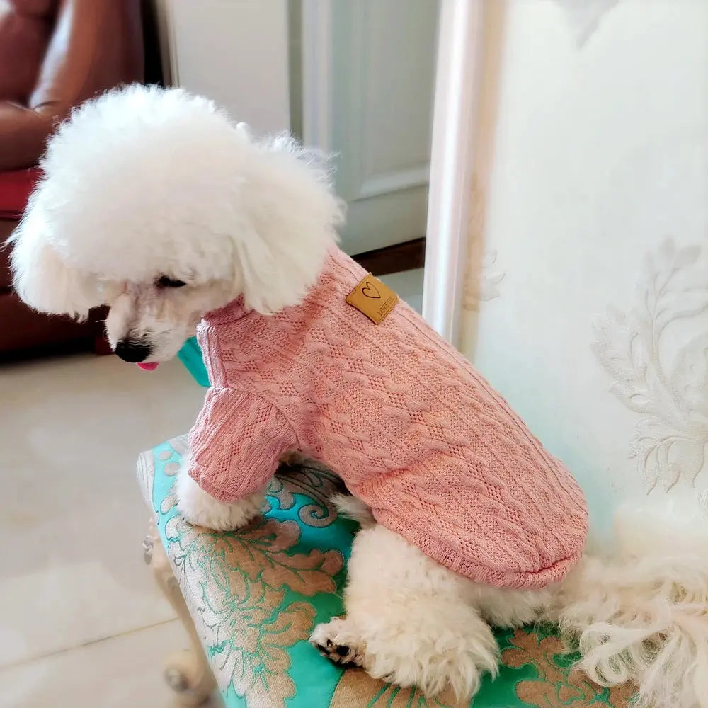 Warm Wool Knitted Turtleneck Cat Sweater WLP Company