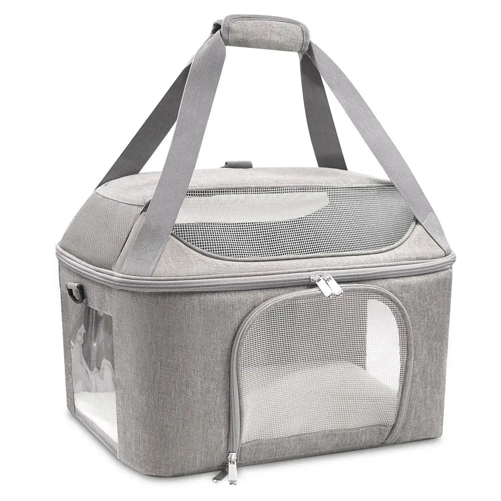Dog Backpack Breathable Pet Portable Foldable Carrier Bag Travel Airline Approved Transport Bag For Small Dogs And Cats Outgoing WLP Company