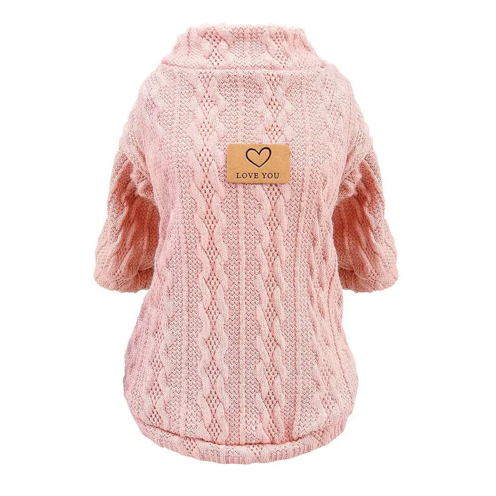 Warm Wool Knitted Turtleneck Cat Sweater WLP Company