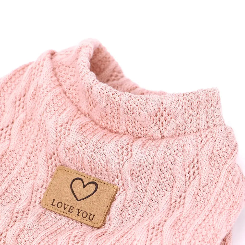 Warm Wool Knitted Turtleneck Cat Sweater WLP Company