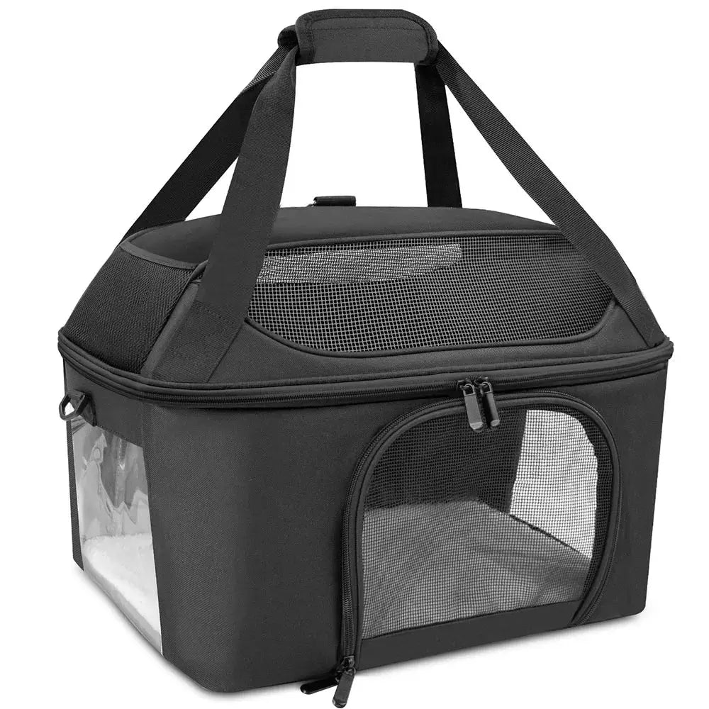 Dog Backpack Breathable Pet Portable Foldable Carrier Bag Travel Airline Approved Transport Bag For Small Dogs And Cats Outgoing WLP Company