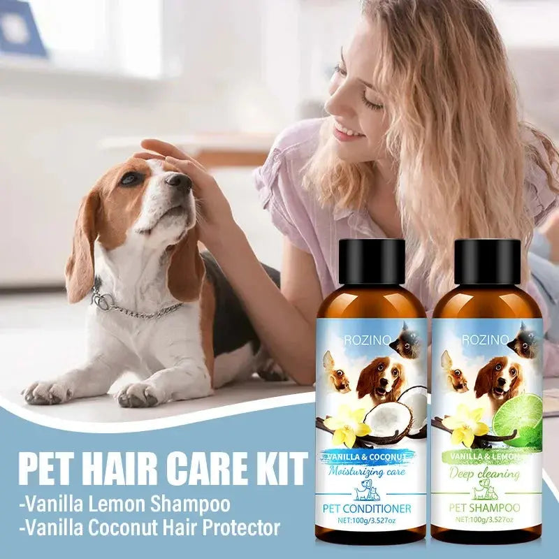 Pet Shower Gel and Conditioner Combo Pack, Perfect Clean Shampoo and Conditioner, Chemical Free, for Pets Cats and Dogs WLP Company
