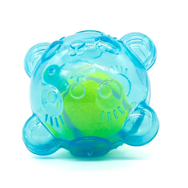 Pet Dog Chew Toy Cute Bear Head Resistant Bite Puppy Toys with Tennies Teeth Cleaning Sound Dog Toy Large Small Dog Squeaky Toy WLP Company