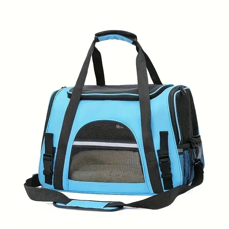 Portable Cat Carrier Bag Soft-Sided Pet Carrying Four-Sided Breathable Carrier Bags with Fur Pad Cats Handbag Travel Bag Transport Bag WLP Company
