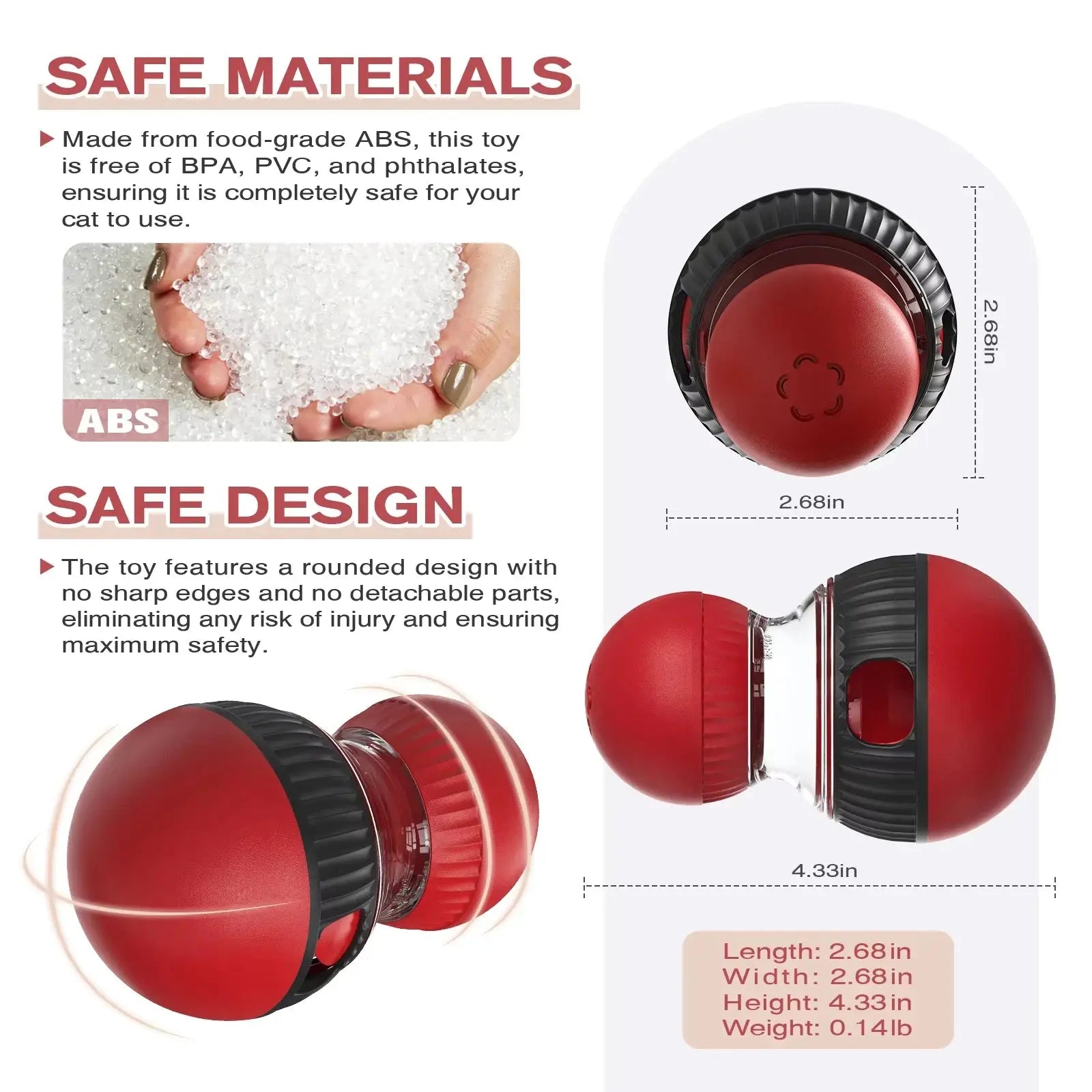 Dog Puzzle Toy Elliptical Track Rolling Increase Intelligence Ball Leaky Food Develop Good Habits Durable Interactive Pet Toys WLP Company