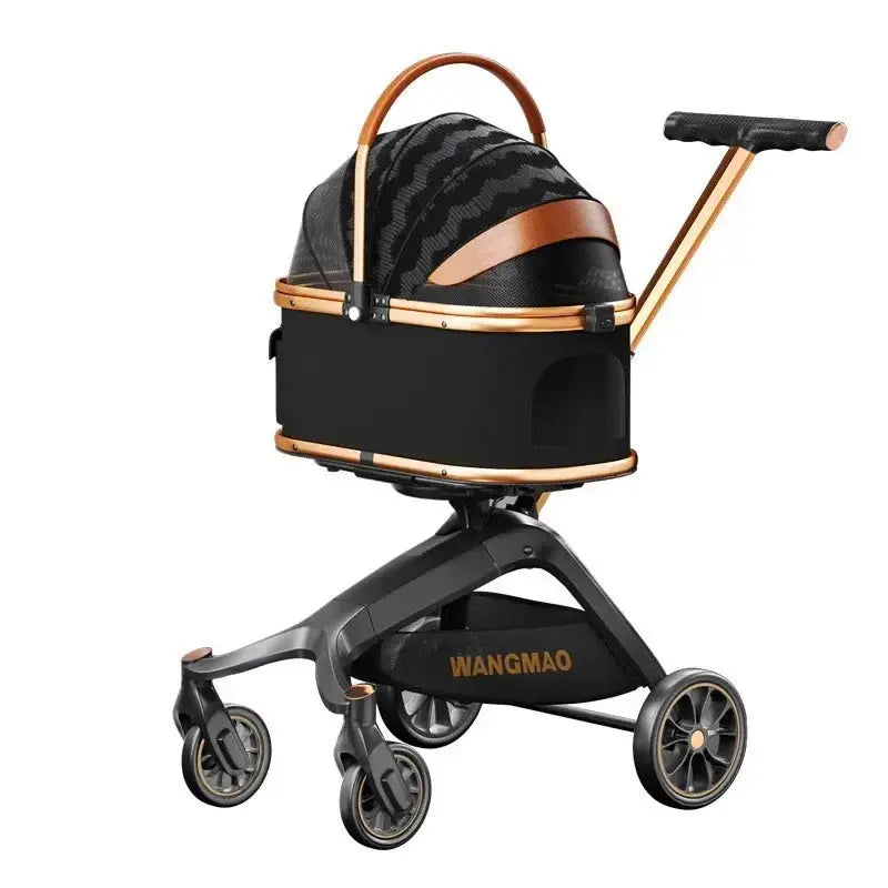 Luxury Dog Stroller Artifact Car Portable Split Folding Small Pet Cart Pet Stroller Dog Trolley Stroller for Cat WLP Company