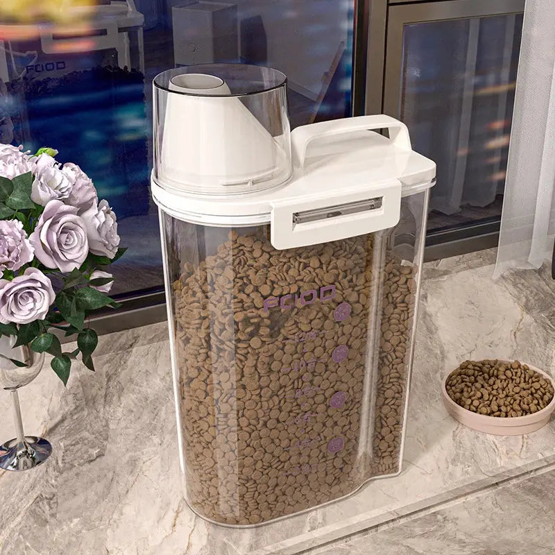 Sealed Cat Food Storage Bucket Vacuum Preservation Tank for Dog Food Moisture-proof and Dehumidifying Pet Dog Snack Storage Box WLP Company