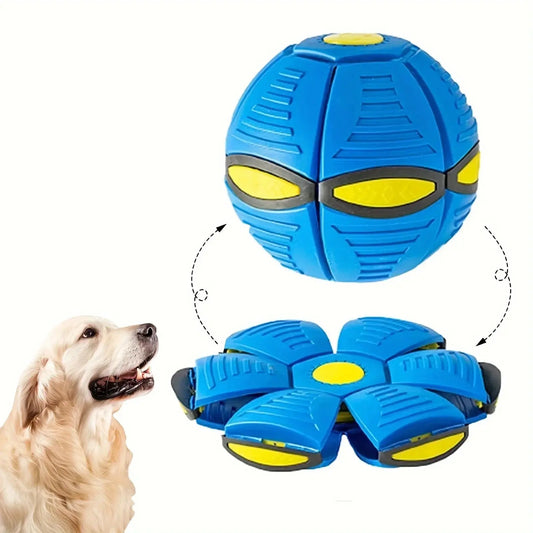 Flying Saucer Dog Toy Flying Saucer Bouncing Ball Is A Durable, Elastic and Fun Dog Pet Toy Suitable for Outdoor Activities and Exercise WLP Company