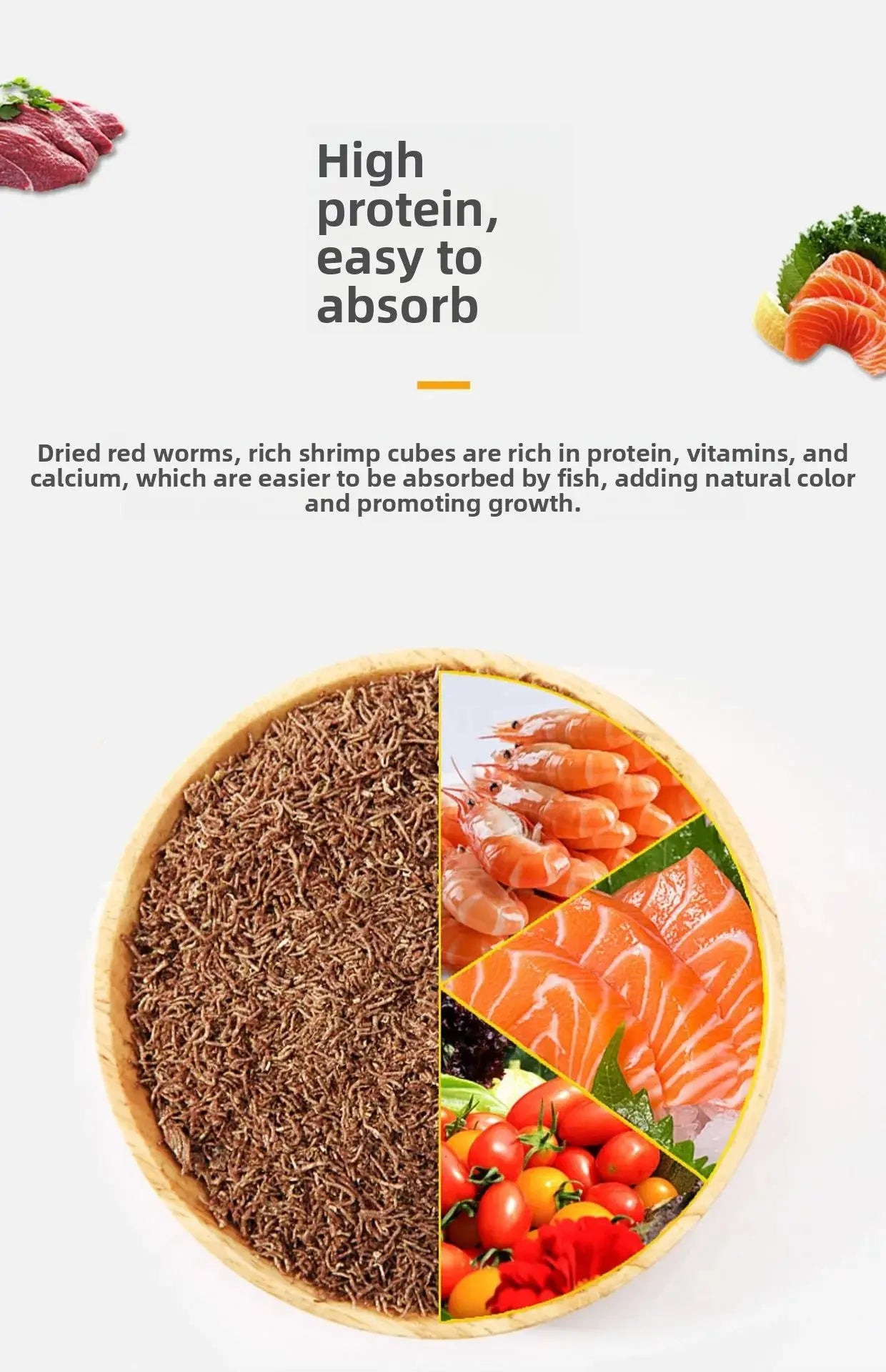 Yee Freeze-Dried Aquatic Treats - Nutrient-Rich Brine Shrimp & Bloodworm Combination for Nano Fish | 100% Natural Protein Source WLP Company