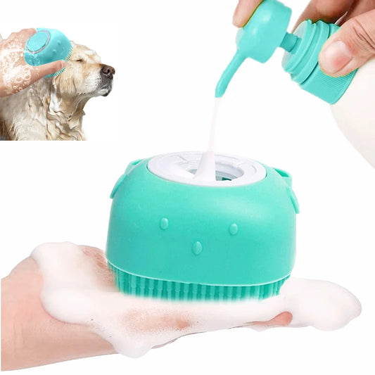 Pet Soft Silicone Bathing Shower Massager | Gentle & Effective - PetCare