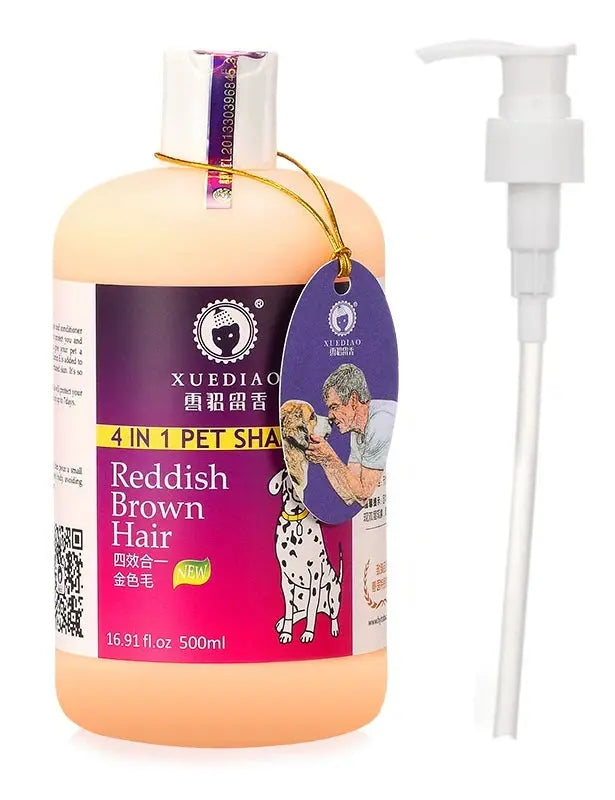 Pet Dog Shampoo and Conditioner All Natural 4 in1 pet shampoo and 17oz Puppy shampoo for dogs，dog shower gel shampoo 500ml WLP Company