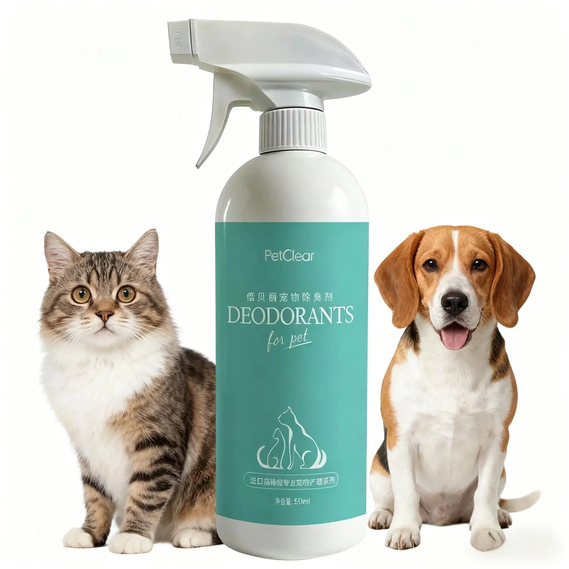 pet deodorizing spray PETCLEAR 500ml Deodorizing Spray for Dogs And Cats Odor Eliminating Pet Body Odor Remover Gentle Formula Pet Deodorizing Product WLP Company