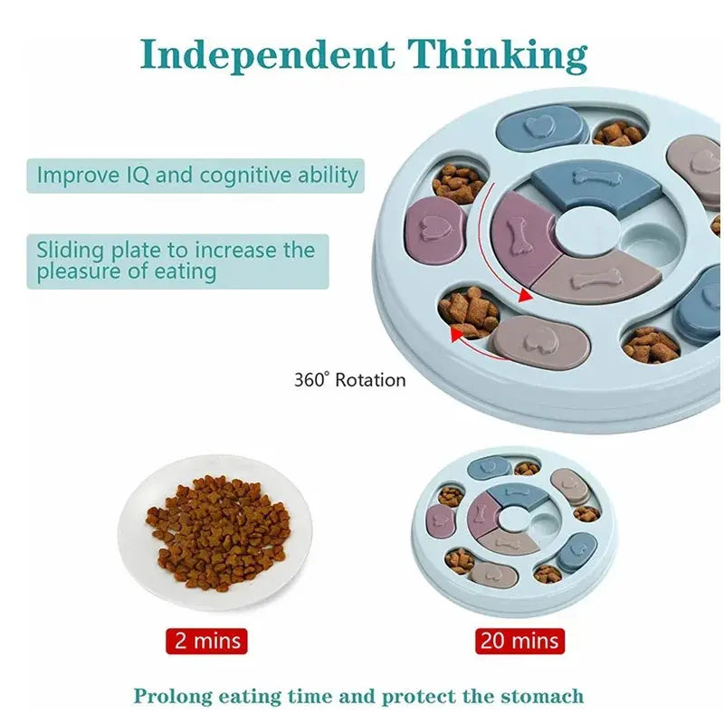 interactive dog bowl Puzzled Interactive Feeding Bowl for Dogs WLP Company