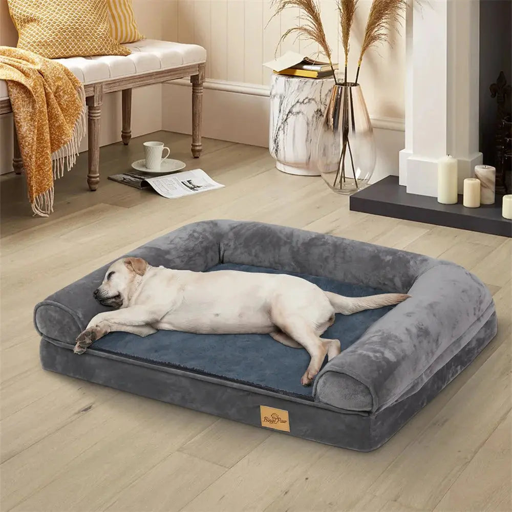 XXXL Large Calming Dog Bed Orthopedic Memory Foam Sofa Couch Waterproof Removable Cover Plush Mat for Small Medium Large Dogs WLP Company