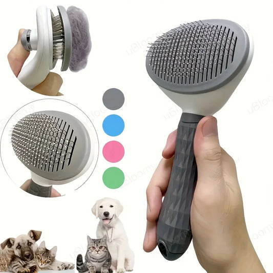 Effortlessly Remove Pet Hair - One-Click Comb for Dogs and Cats