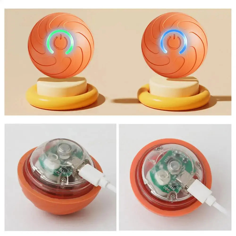 1PC Smart Dog Toy Ball Electronic Interactive Pet Toy Moving Ball USB Automatic Moving Bouncing For Puppy Kitten Birthday Gift WLP Company