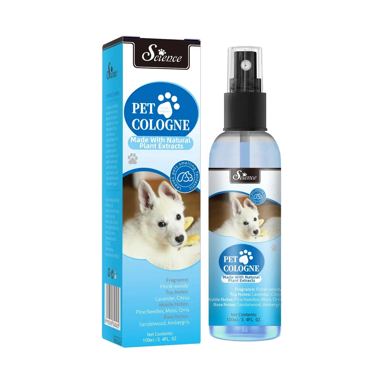 pet deodorizing spray 100 Ml Pet Deodorizing Perfume Spray, Cats & Dogs Eliminating Odors Natural Long-Lasting Fragrance (Lemon, Orange And Lavender) WLP Company