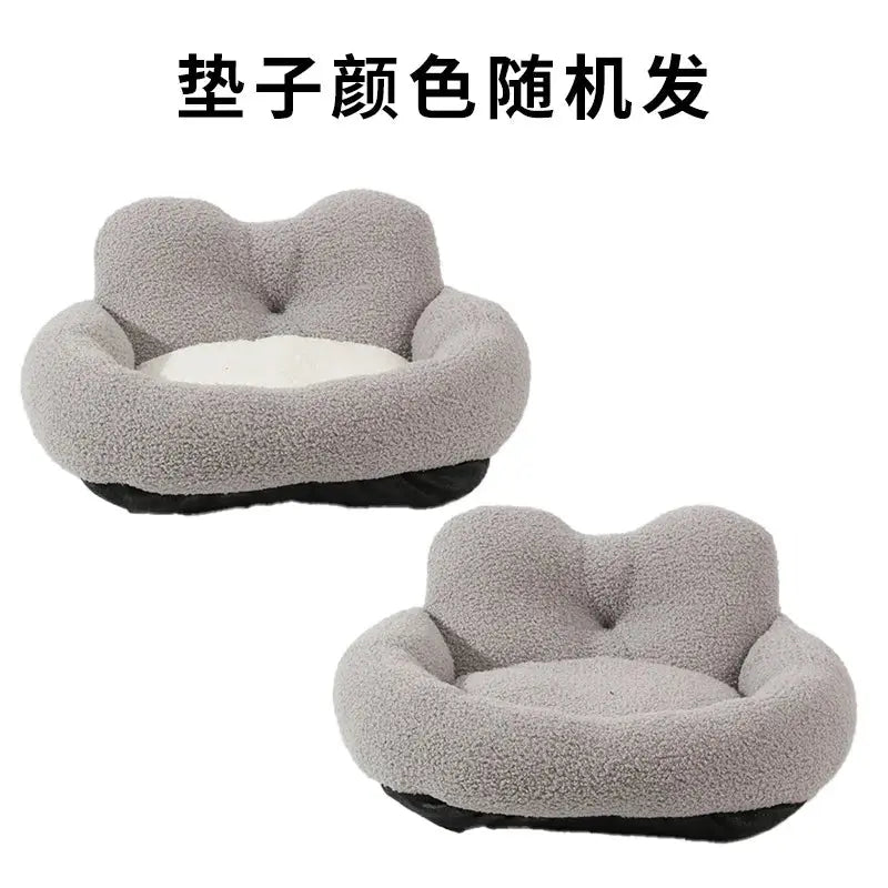 Winter Dog Kennel Can Be Disassembled and Washed, Thickened Cat Warmth Cat Kennel Teddy Fur Warm and Comfortable Pet Supplies WLP Company