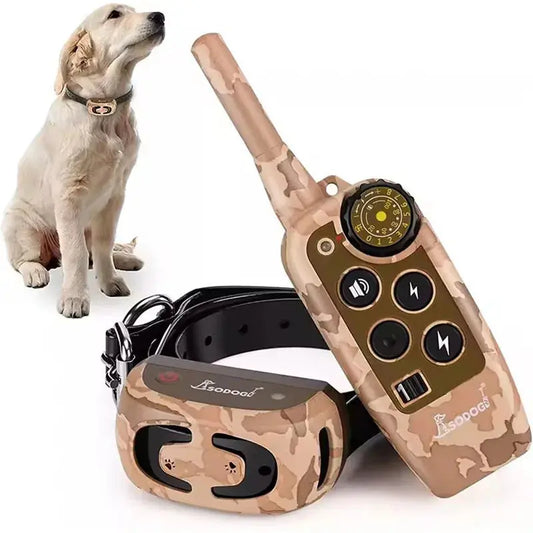 dog training collar Training Collar Pet Dog Remote Control Waterproof Rechargeable Pet Barking Stopper Dog Repellent Control Training Collar WLP Company