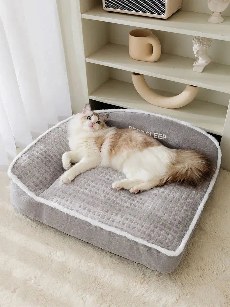 New Cat Bed Dog Pet Bed Kennel Non-Slip Winter Warm Small Dog Kennel Sleeping Removed Washed Soft Puppy Cushion Cat Supplies WLP Company