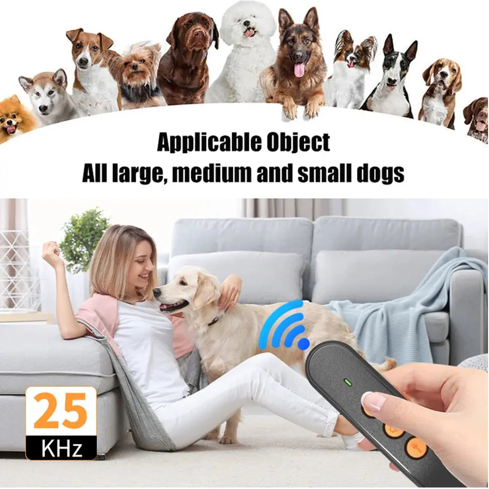 Portable Dog Repeller Ultrasonic Dog Repellent USB Charging Dog Training Device Anti-Barking Prevente Dog Trainer Dog Assistance WLP Company