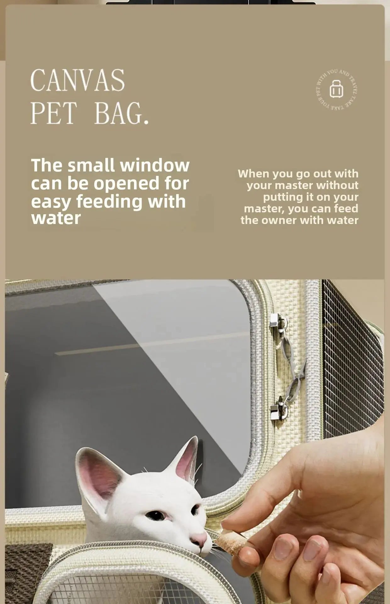 Cat bag Going out Portable cat backpack pet trolley bag Backpack Multi-cat jewelry Dog large capacity suitcase WLP Company