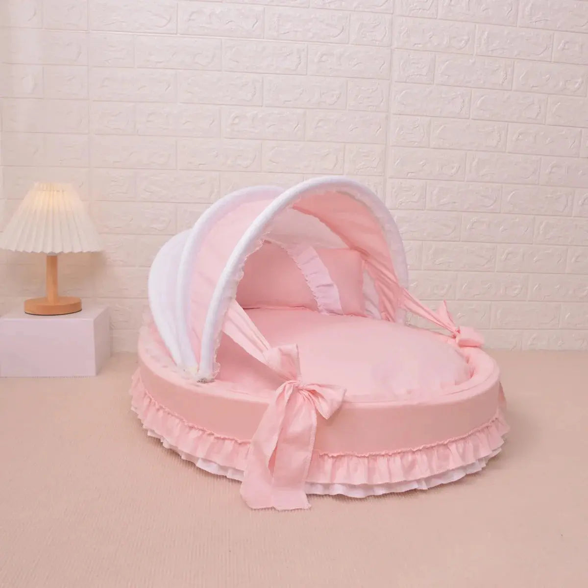 High-End Comfort Luxury Pet Bed - Coral Velvet Cradle with Aluminum Bracket WLP Company