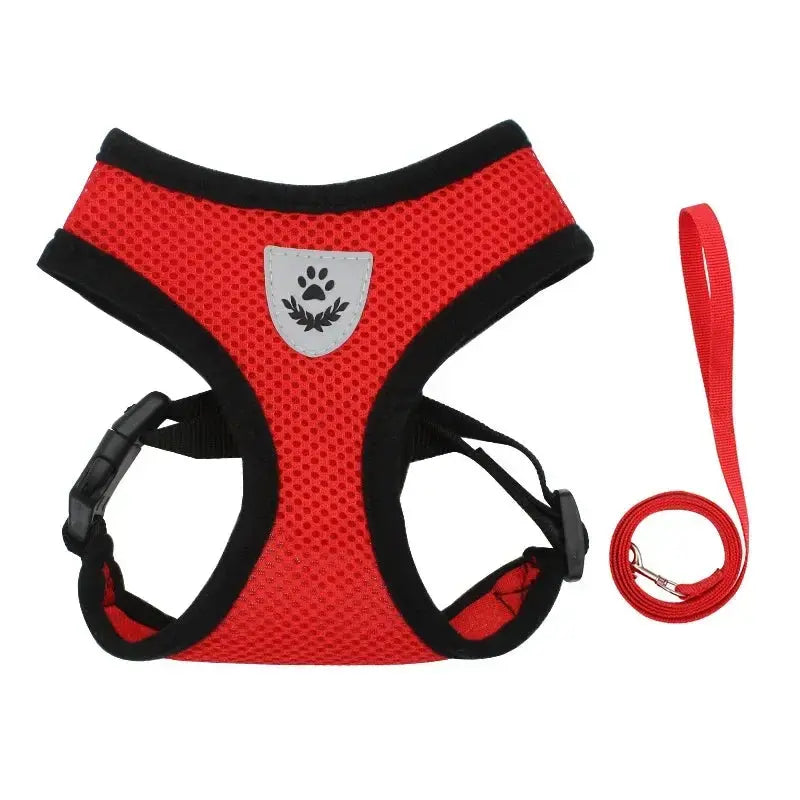 cat harness and Dog Harness Lead Leash Adjustable Vest Polyester WLP Company
