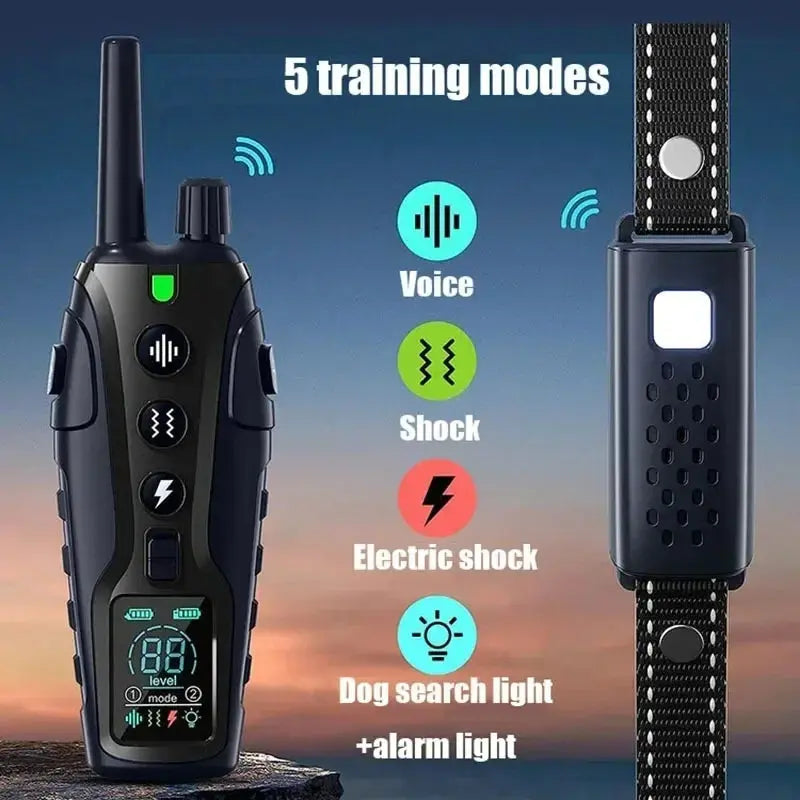 1000m Smart Dog Training Collar with Remote Electric Shocker Suitable for Preventing Dog Barking Pet Behavior Training Supplies WLP Company