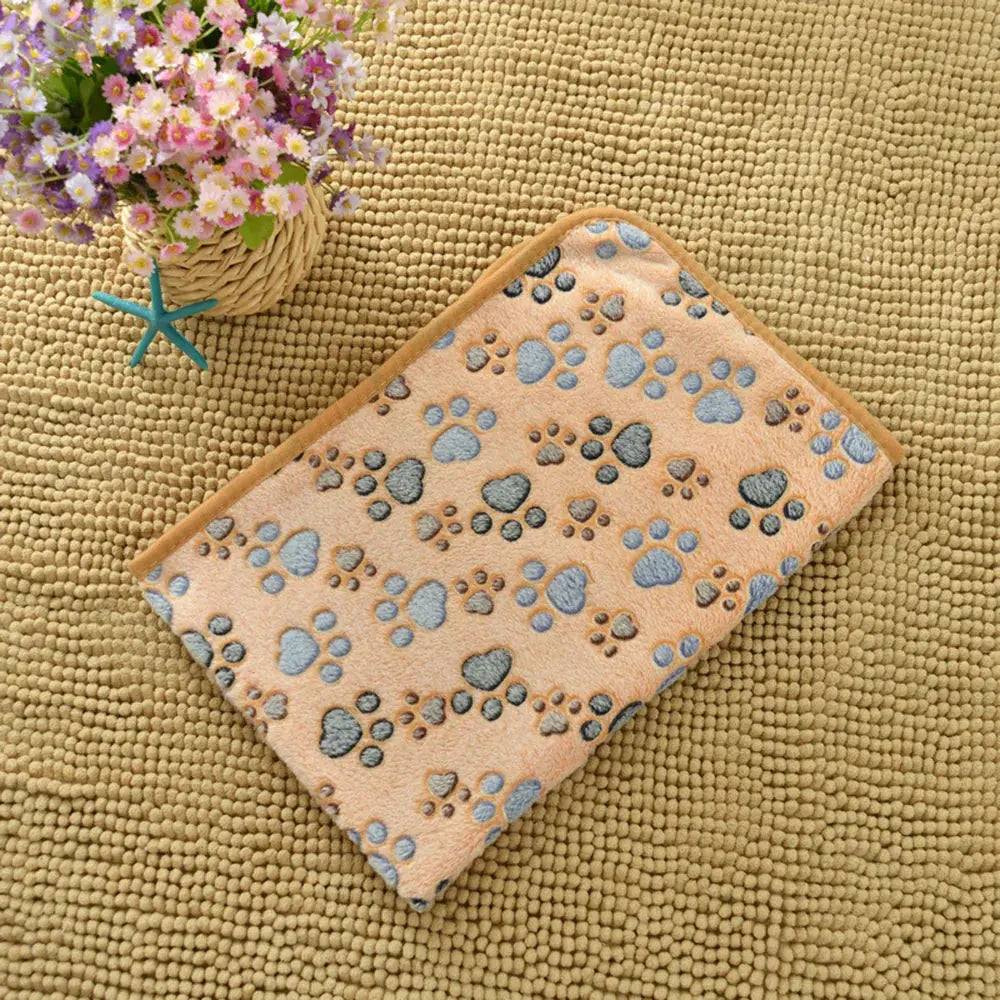 Dog Bed Blanket Bed Mat Soft Fleece Cat Blanket Cute Printed Pet Travel Mat Breathable Cozy Warm Blankets for Small Medium Dogs WLP Company