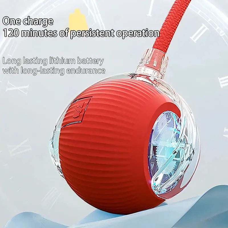 Cat toys Cat Interactive Ball Toys Automatic Rolling Ball Faux Tail Rechargeable Smart Pet Electric Toy Dog Cat Training Imitate Mouse WLP Company