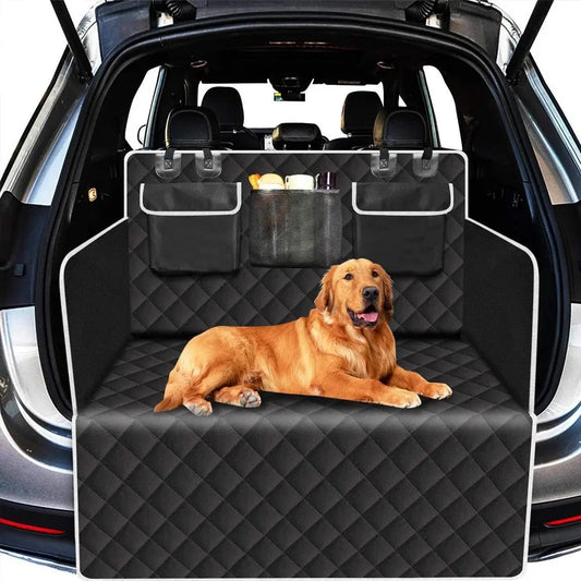 dog car seat cover 1 PC Waterproof Pet Car Seat Cover with Non-Slip Backing & Side Flaps Pockets Dog Car Trunk Mat for Pet Dog Cat Trunk SUV Travel WLP Company
