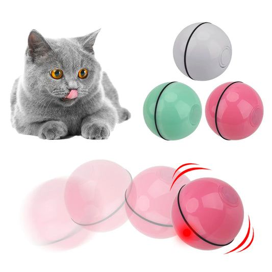 Smart Interactive Cat LED Rolling Flash Ball - Ultimate Feline Entertainment