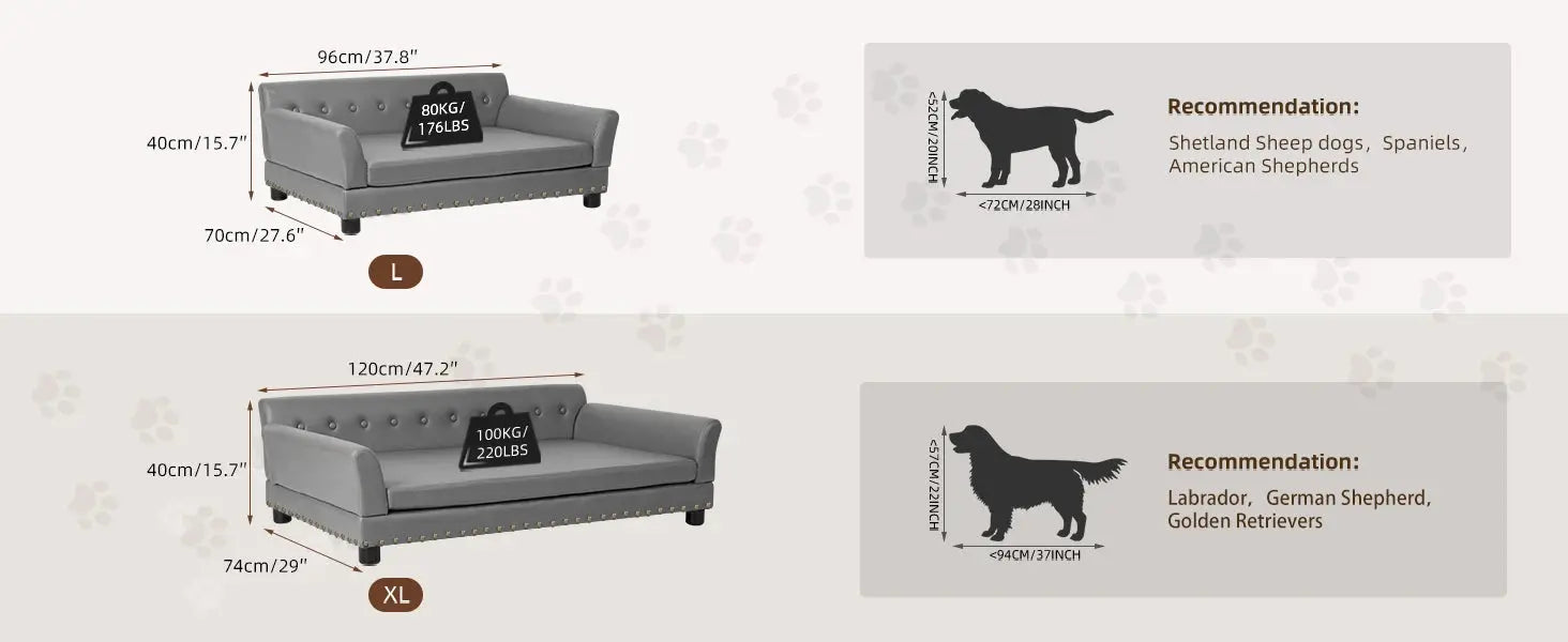 elevated dog bed Pet Bed for Medium and Large Dogs, Durable Elevated Dog Sofa Bed, Comfortable Dog Couch, Modern Dog Sofa WLP Company
