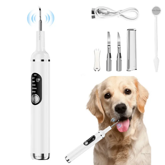 dog toothbrush Dog Tooth Calculus Device Ultrasonic Toothbrush Electric Pet Tooth Scaler Tooth Cleaning Tool Plaque Dog Cat Dental Care Kit WLP Company